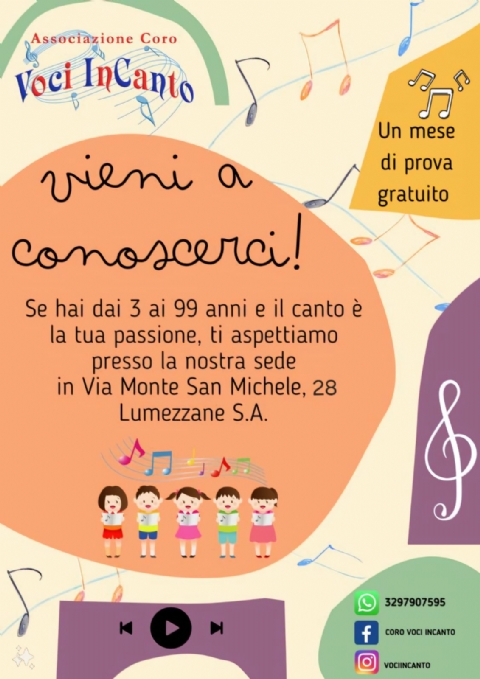 Vieni a conoscerci! Vieni a conoscerci!